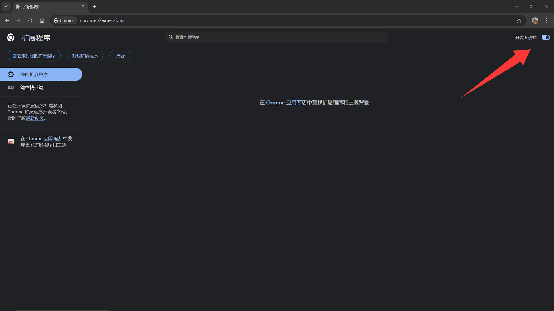 开启开发者模式